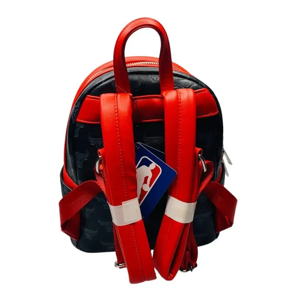 NWT NBA Chicago Bulls Logo Loungefly Mini Backpack